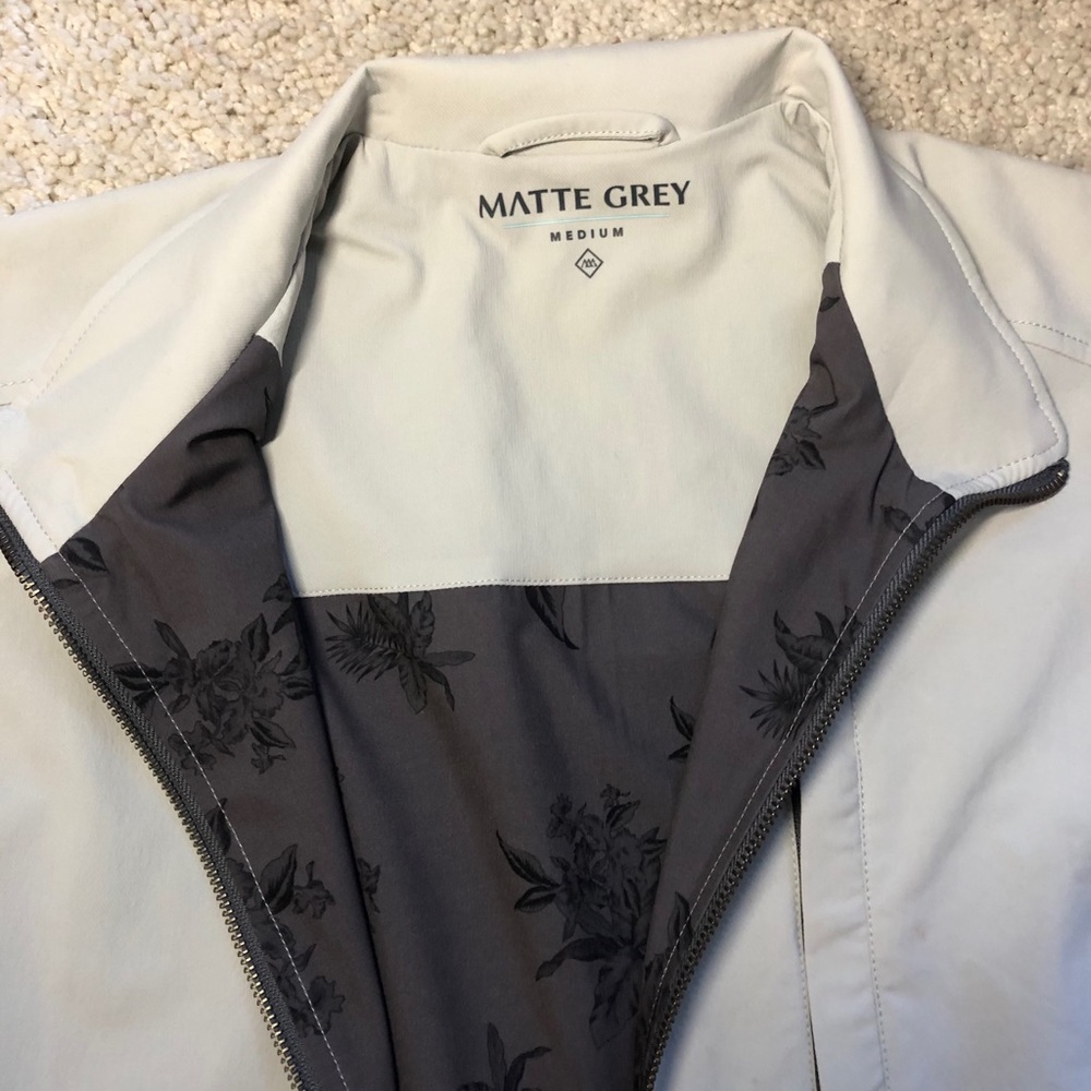 Matte Grey golf vest.